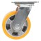 Vestil Polyurethane Swivel Caster 5 In. Diameter x 2 In. Width 990 Lb. Capacity Orange/Gray CST-VE-5X2PUA-S - alternate 5